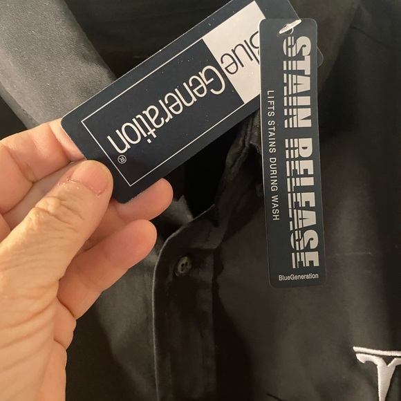 Tesla Black Men’s Casual Button Down Shirt - Picture 3 of 5